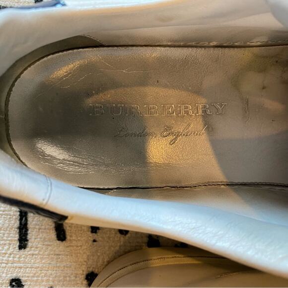 Burberry Westford Buckle Strap Sneakers Cream 8 - Picture 10 of 13